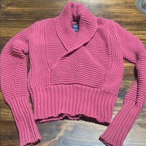 American Eagle Outfitters Raspberry Cowl Neck Sweater